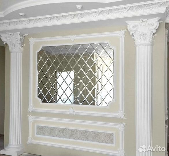 Зеркальное панно по индивидуальным размерам