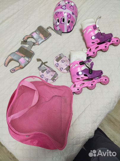 Роликовые коньки детские раздвижные