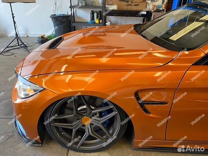 Крылья передние BMW 4 F32 F36 стиль M4 с жабрами