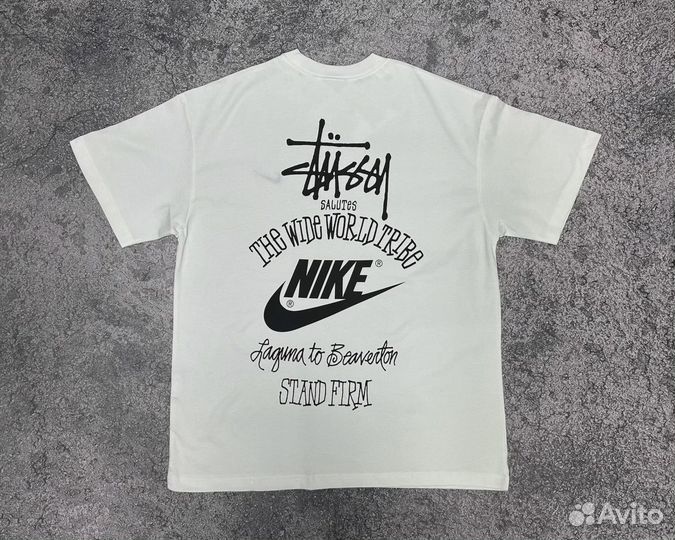 Футболка Nike x Stussy T-shirt Firm White