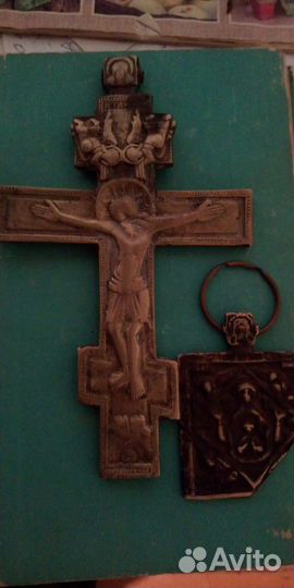 Крест старинный 18век, распятие