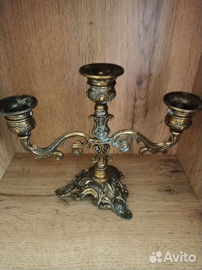 Подсвечник канделябр на 3 свечи Италия