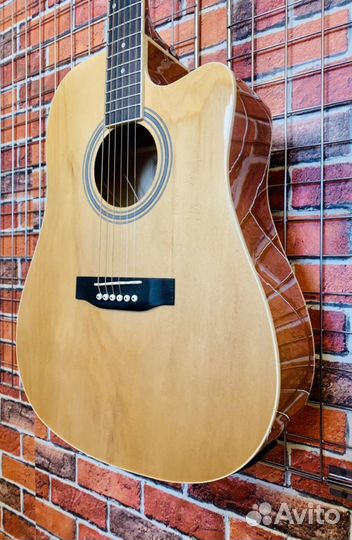 Электроакустическая гитара + чехол