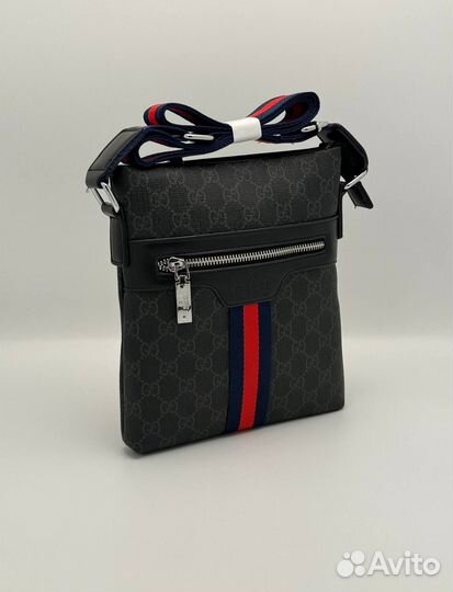 Новая мужская сумка Gucci чёрная