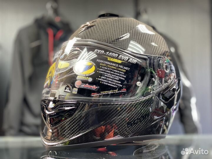 Мотошлем карбон Scorpion Exo 1400 Air Carbon