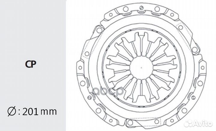 Сцепление в сборе (запчасть) HDC19 Valeo