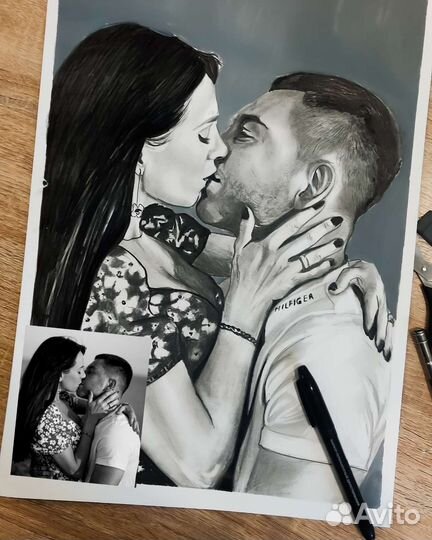 Портрет по фото. Картины на заказ