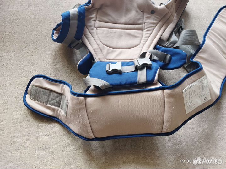 Эрго-рюкзак/ хипсит для ребенка Aiebao Синий