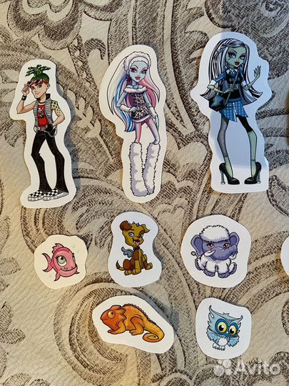 Наклейки стикеры монстер хай monster high