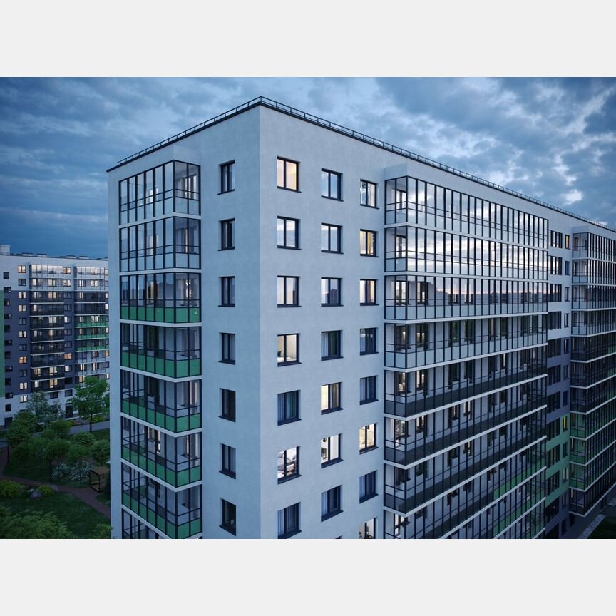 1-к. квартира, 38,4 м², 12/12 эт.