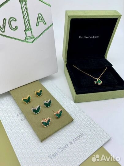 Серьги van cleef