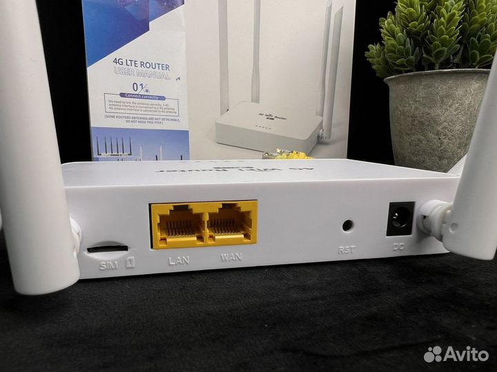 4G роутер модем рабоатет от сим