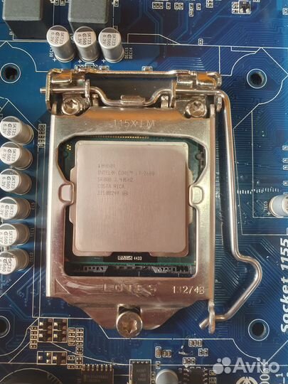 Комплект lga1155 i7 2600 + GigaByte GA-H61M