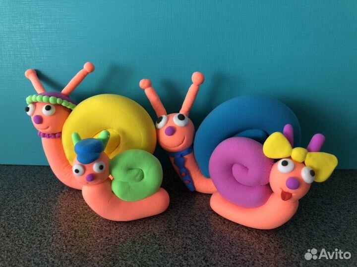 Игрушки из лёгкого пластилина (поделки своими рука