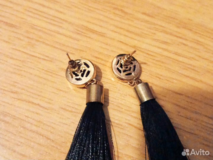 Серьги с кисточками