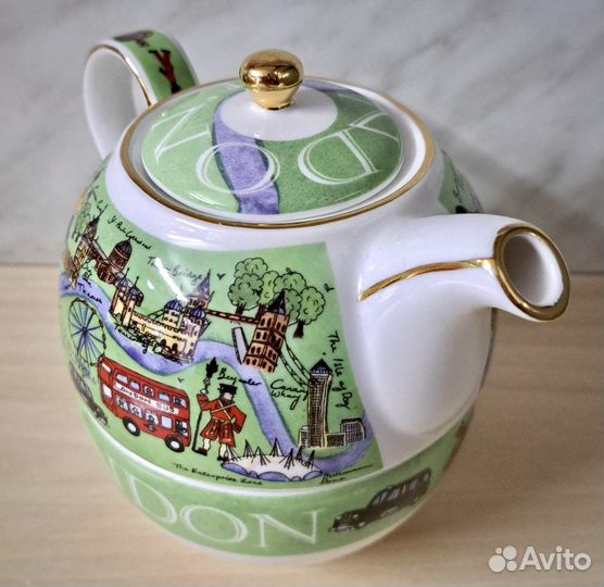 Чайник с Чашкой Sadler Англия Фарфор