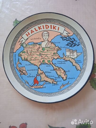 Тарелка. Сделана и привезена из Греции