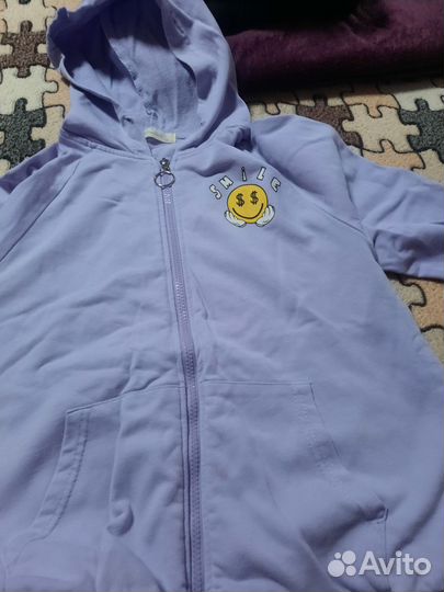 Кофта на молнии для девочки