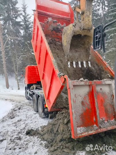 Вывоз грунта и строительного мусора самосвалами