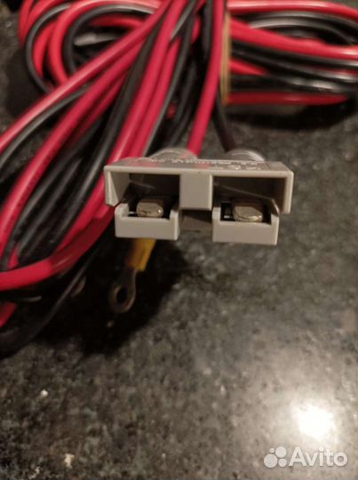 Батарейный кабель TD50A 2x6. к акб Длина 3м. 1шт