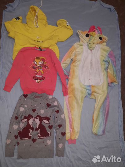 Продаю б/у вещи на девочку от 6 до 10 лет