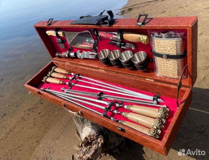 Шашлычный набор в кейсах/ чехлах