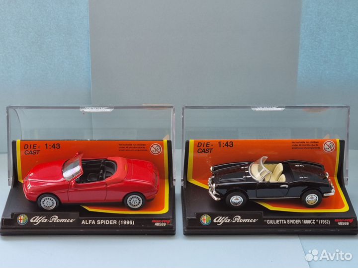 Модели Alfa Romeo Кабриолет 1:43 New Ray