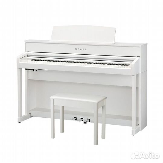 Цифровое пианино Kawai CA701 W, белое (банкетка в