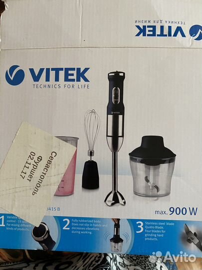 Измельчитель, стакан и венчик для блендера vitek