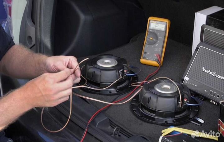 Установка автоакустики / автозвук / Нч / Сч / Саб