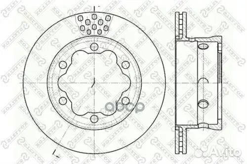 6020-3344V-SX диск торм. зад. MB Sprinter, VW LT