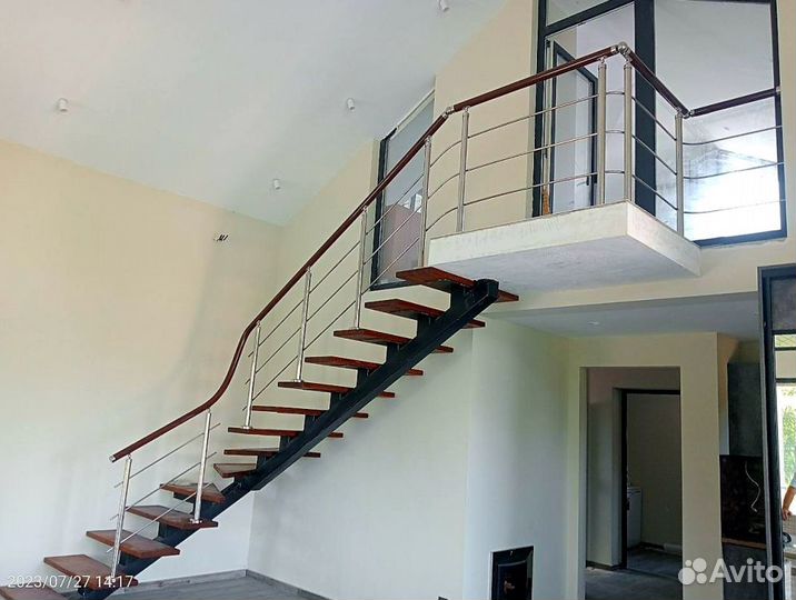 Перила с поручнем пвх