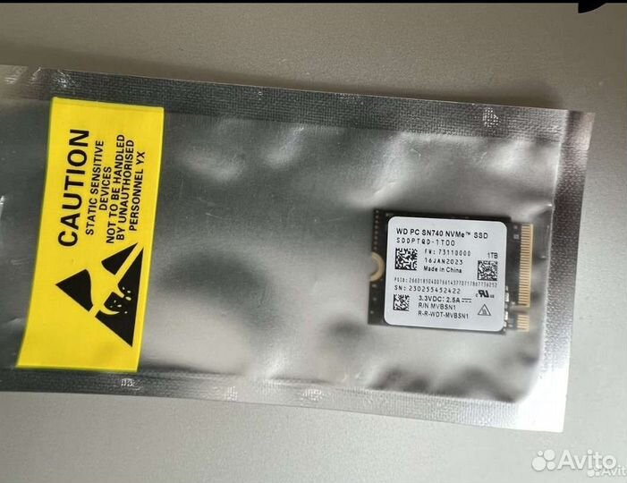 WD M.2 2230 SN740 256gb,512gb,1tb,2tb Нов. Гар