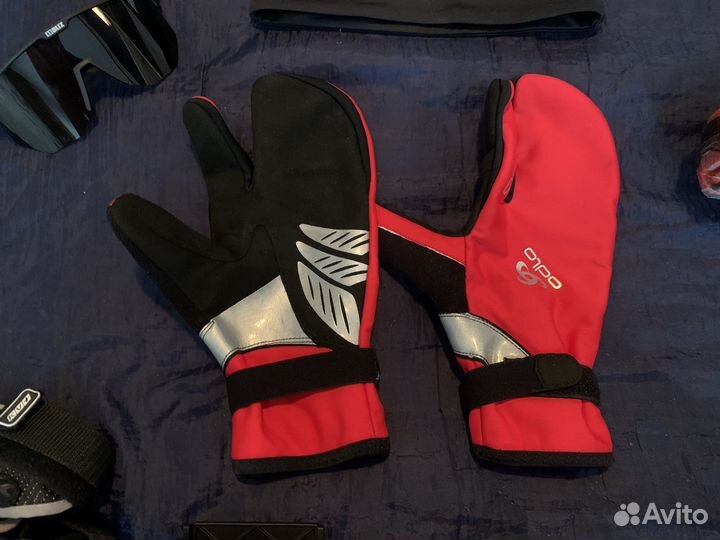 Палки kv+, очки bliz, перчатки odlo, шапка