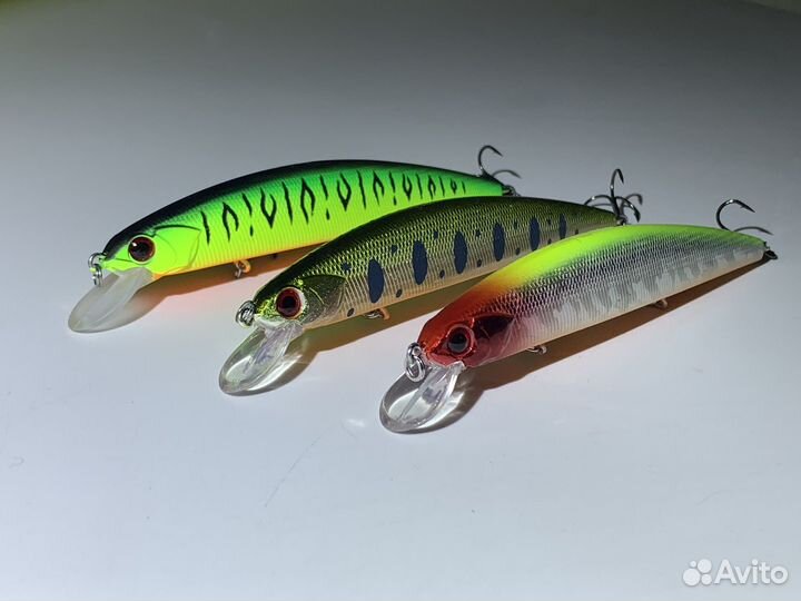 3 Воблера Osp Rudra 130 sp на щуку набором