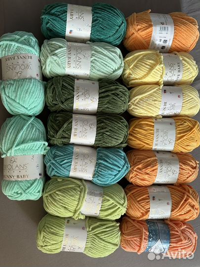 Нитки для вязания/ пряжа плюшевая