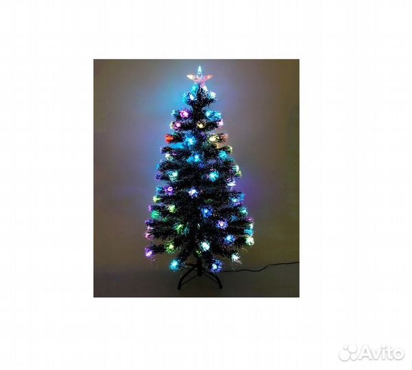 Ёлка заснеженная светодиодная со звездой, 180 см