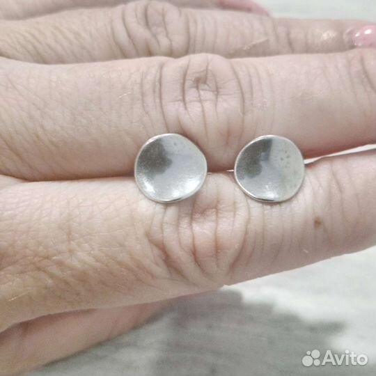 Серьги серебро