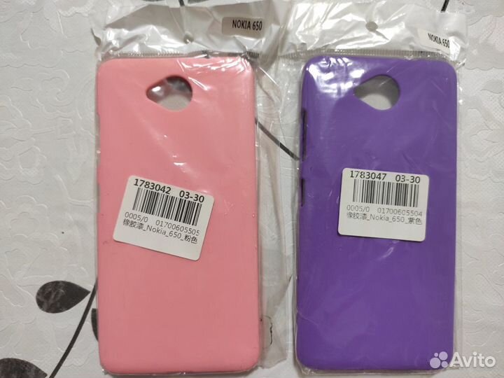 Два чехла на Microsoft Lumia 650 (пластик)