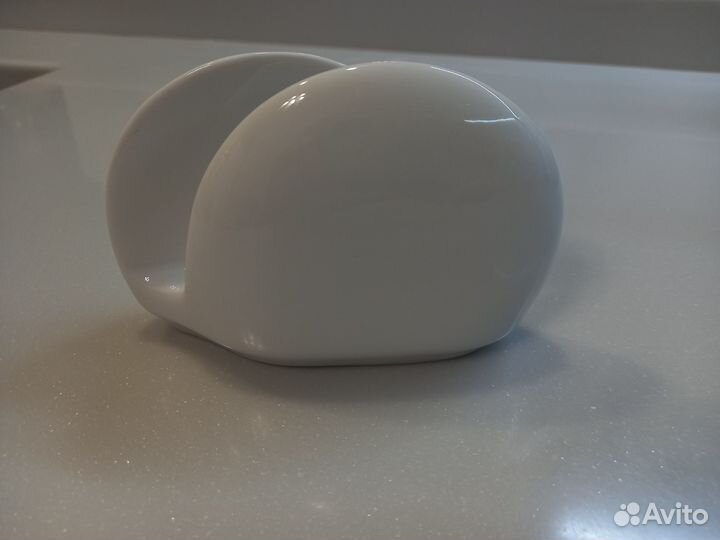 Салфетница белая фарфоровая