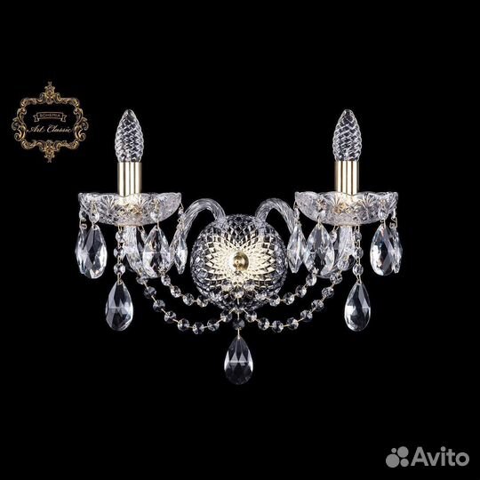 Бра настенный классика 2 лампы Е14