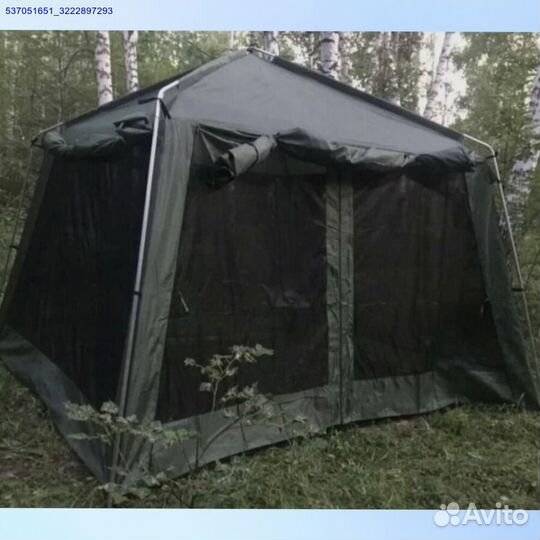 Летняя кухня, шатёр 1688 с козырьком (Арт.96955)