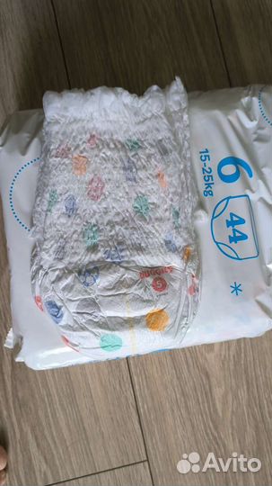 Подгузники трусики huggies 6