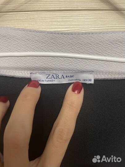 Платье Ч/ Б Zara А- силуэт