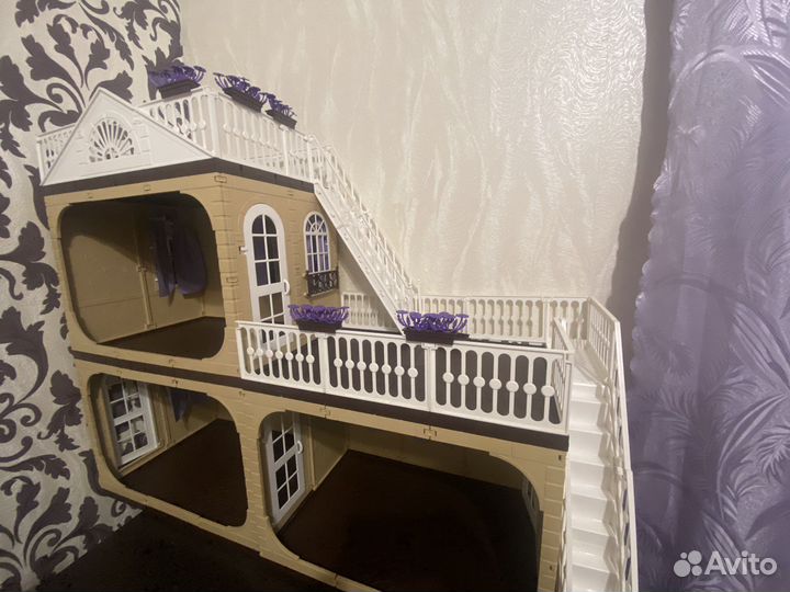 Домик для кукол барби с мебелью