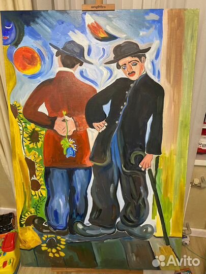 Картина маслом Чарли