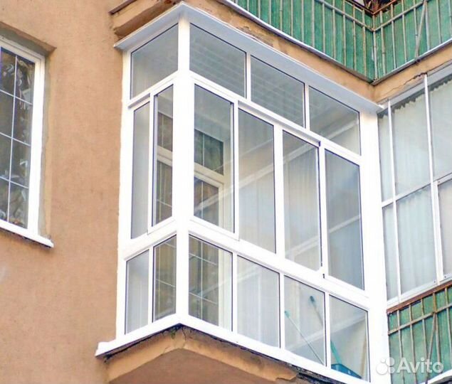 Остекление балконов и лоджий в рассрочку F7119