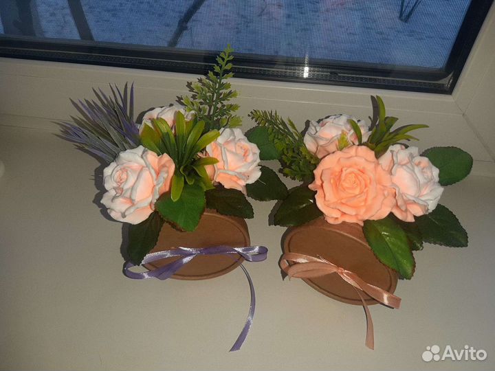 Букет из мыла ручной работы