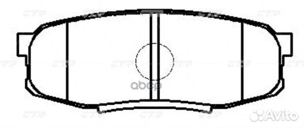 Колодки тормозные дисковые задние toyota land C