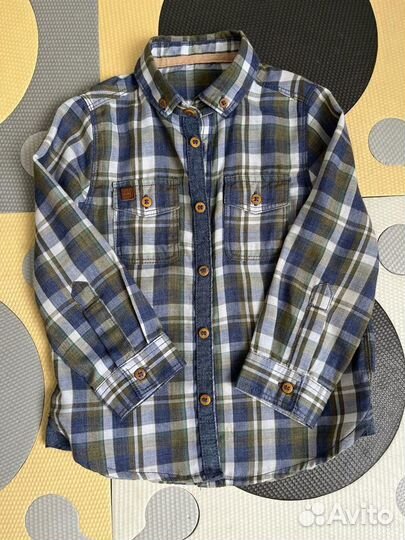 Рубашка и лонгслив mothercare р.98